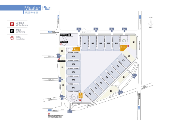  Hall plan Shanghai New International Expo Centre (SNIEC)