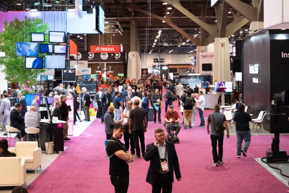 Un hall au salon NAB de Las Vegas en 2024.