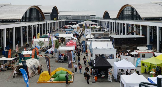 Freigelände auf der Outdoor in Friedrichshafen