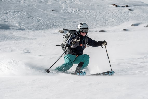 Freerider off-road with ABS avalanche backpack .