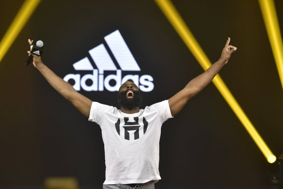 Basketballer James Harden ist einer der prominentesten Adidas-Träger in den USA.