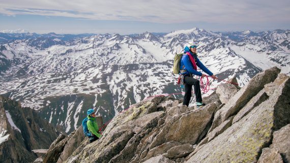 Ariane Stäubli im Gebirge