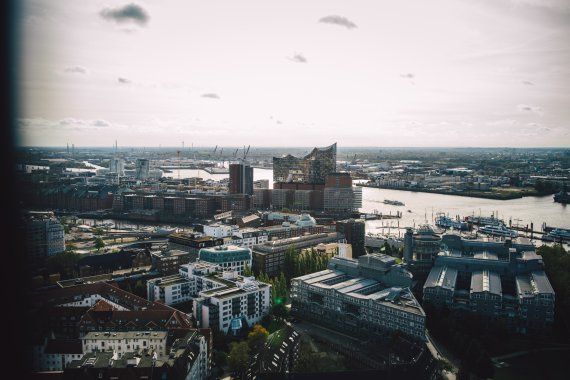 View over Hamburg