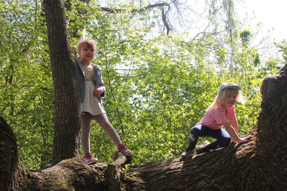 Playing outside is important for children's health.