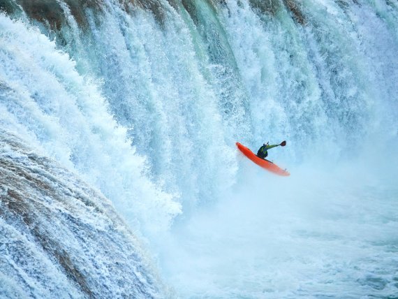 Kayaking ace Rafael Ortiz in his element